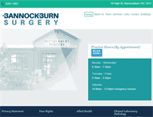 Tablet Screenshot of bannockburnsurgery.com.au